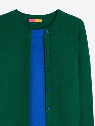 Vilagallo Layer Wool Jumper Green Blue - MMJs Fashion
