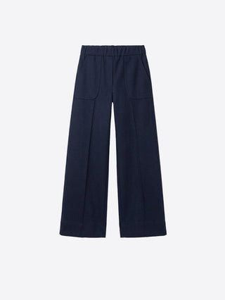 Vilagallo Ponta Roma Culotte Trousers Navy Blue Beti - MMJs Fashion