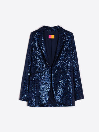 Vilagallo Sequin Jacket Navy Blue Andrea - MMJs Fashion