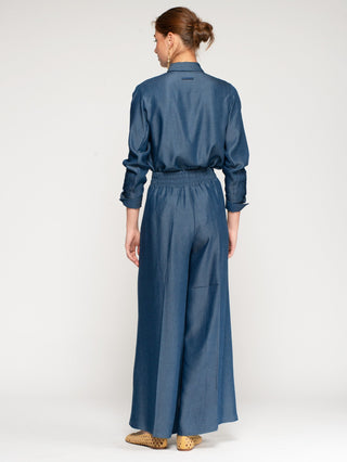 Vilagallo Wide Leg Tencel Denim Jeans Marian - MMJs Fashion