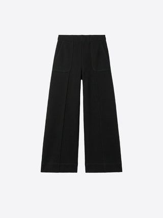 Vilagallo Wide Leg Trousers Black Beti - MMJs Fashion