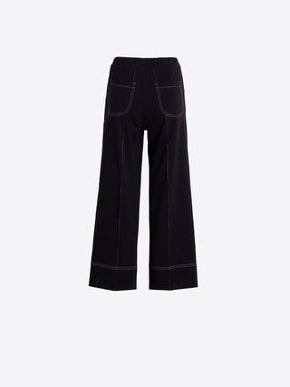 Vilagallo Wide Leg Trousers Black Beti - MMJs Fashion