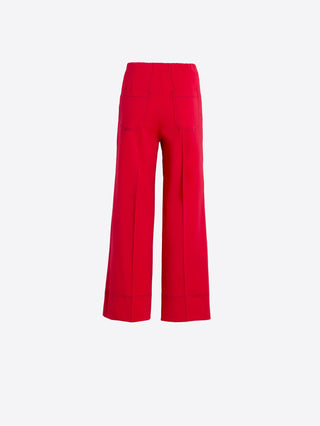 Vilagallo Wide Leg Trousers Red Beti - MMJs Fashion