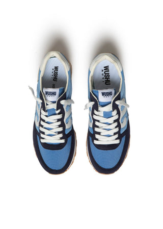 Wushu Ruyi Blue Beige White Trainers Club 33 - MMJs Fashion