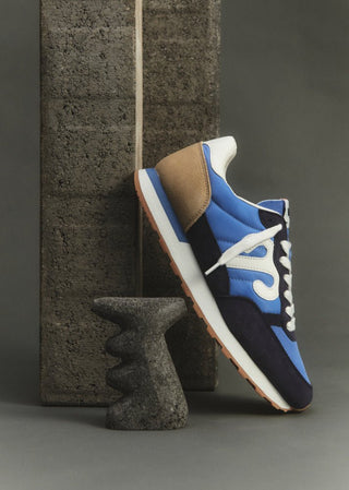 Wushu Ruyi Blue Beige White Trainers Club 33 - MMJs Fashion