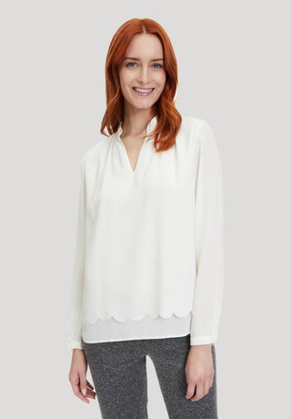 Betty Barclay Blouse Scalloped Edge Ivory - MMJs Fashion