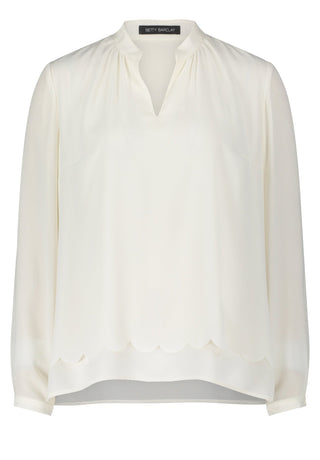 Betty Barclay Blouse Scalloped Edge Ivory - MMJs Fashion