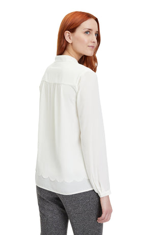 Betty Barclay Blouse Scalloped Edge Ivory - MMJs Fashion