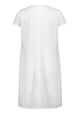 Betty Barclay Broderie Anglaise Dress White - MMJs Fashion