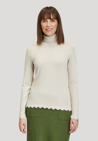 Betty Barclay Polo Neck Jumper in Beige - MMJs Fashion