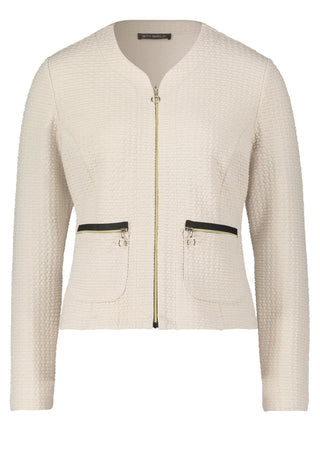 Betty Barclay Sweatshirt Jacket Light Beige - MMJs Fashion