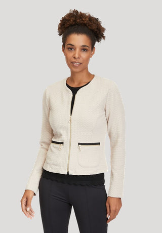 Betty Barclay Sweatshirt Jacket Light Beige - MMJs Fashion