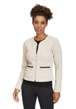 Betty Barclay Sweatshirt Jacket Light Beige - MMJs Fashion