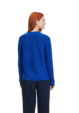 Betty Barclay V-Neck Casual Jumper Blue - MMJs Fashion