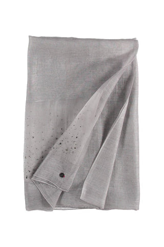 Fraas Scarf Grey with Rhinestones - MMJs Fashion