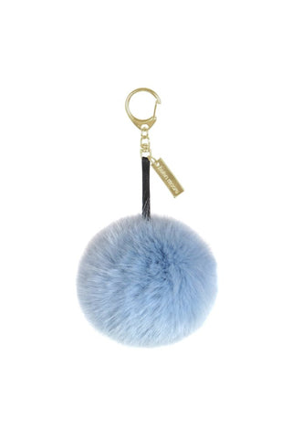 Helen Moore Keyring Bag Charm in Powder Blue Faux Fur - MMJs Fashion