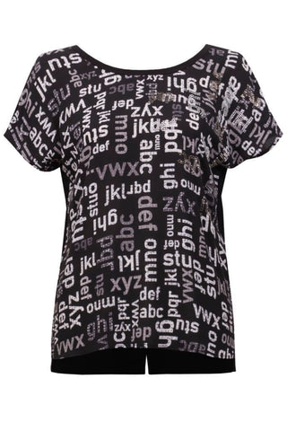 Joseph Ribkoff Top Black Ivory - MMJs Fashion