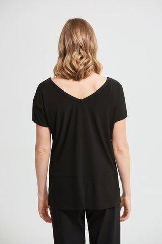 Joseph Ribkoff Top Black & Multicoloured Print - MMJs Fashion