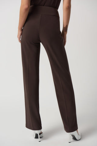 Joseph Ribkoff Wide Leg Trousers Brown - MMJs Fashion