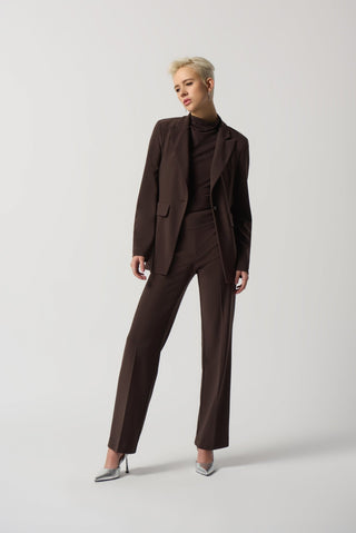 Joseph Ribkoff Wide Leg Trousers Brown - MMJs Fashion