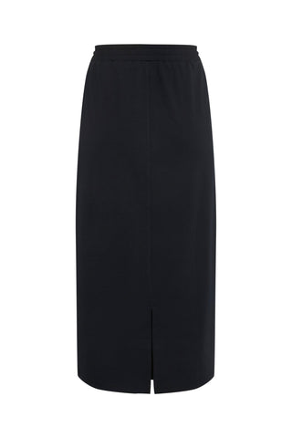 Kaffe Black Jersey Midi Skirt KAelsa - MMJs Fashion