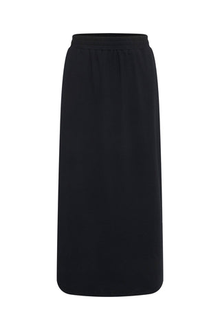 Kaffe Black Jersey Midi Skirt KAelsa - MMJs Fashion