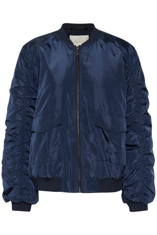 Kaffe Blue Bomber Zip Jacket KAjulia - MMJs Fashion