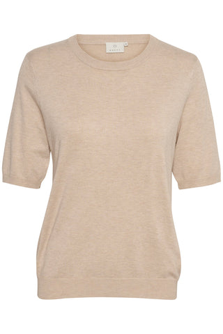 Kaffe Jumper Beige Short Sleeves - MMJs Fashion