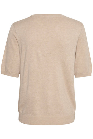Kaffe Jumper Beige Short Sleeves - MMJs Fashion