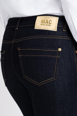 MAC Jeans Dark Blue Rich Slim Zip Details - MMJs Fashion