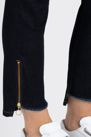 MAC Jeans Dark Blue Rich Slim Zip Details - MMJs Fashion