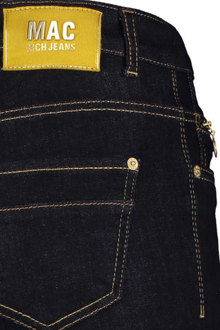 MAC Jeans Dark Blue Rich Slim Zip Details - MMJs Fashion