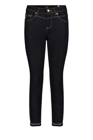 MAC Jeans Dark Blue Rich Slim Zip Details - MMJs Fashion