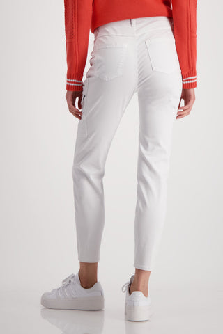 Monari Grey Trousers with Zip Detail - MMJs Fashion