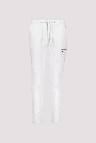 Monari Grey Trousers with Zip Detail - MMJs Fashion