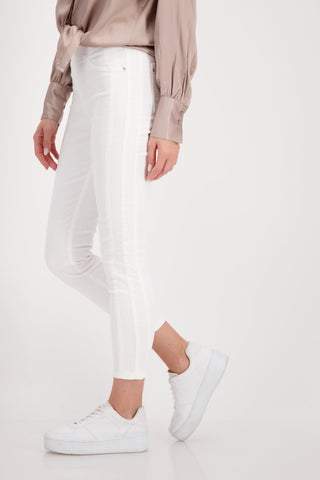 Monari Jeggings Ivory Cropped - MMJs Fashion