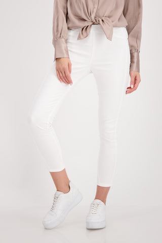 Monari Jeggings Ivory Cropped - MMJs Fashion