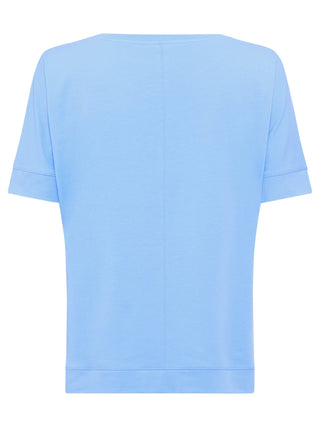 Olsen Light Blue Short Sleeved Top Cosima - MMJs Fashion