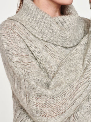 Thought Jumper Grey Cable Knit Lailia - MMJs Fashion