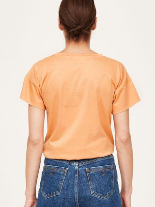 Thought Top Orange Tie Front Stephanie - MMJs Fashion